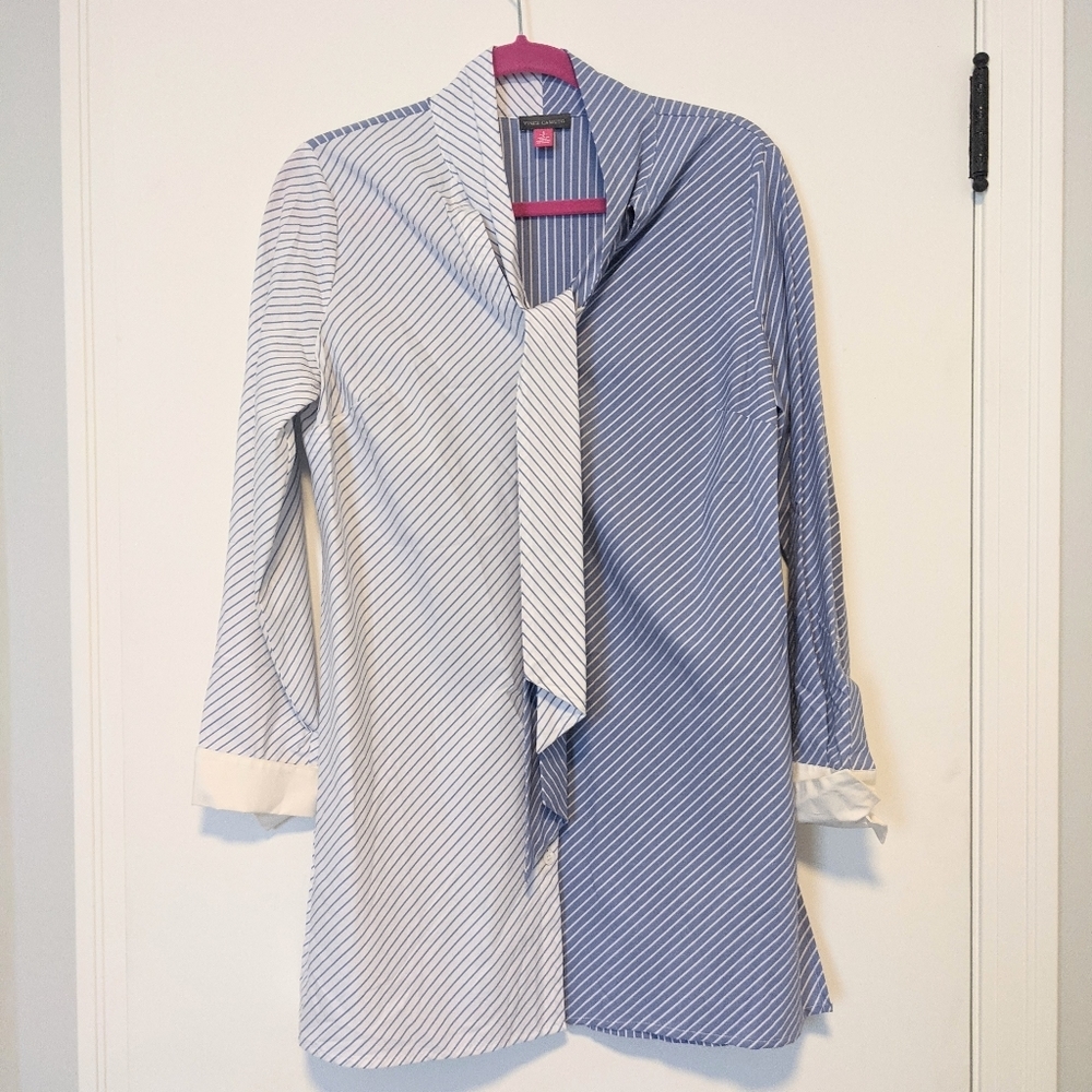 Vince Camuto Two Tone Striped Dress Shirt Button Down